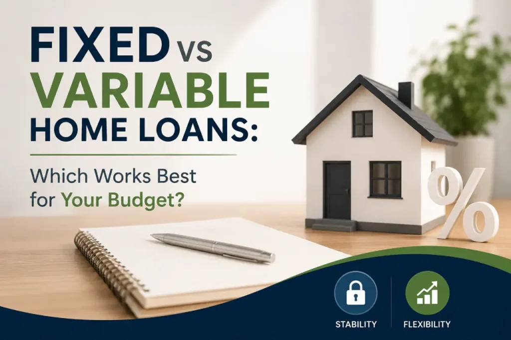 Fixed vs variable home loans comparison.