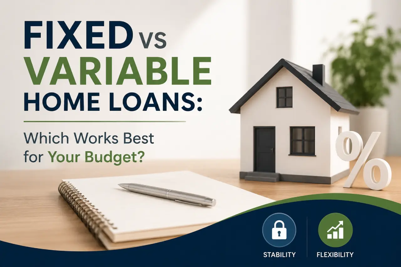Fixed vs variable home loans comparison.